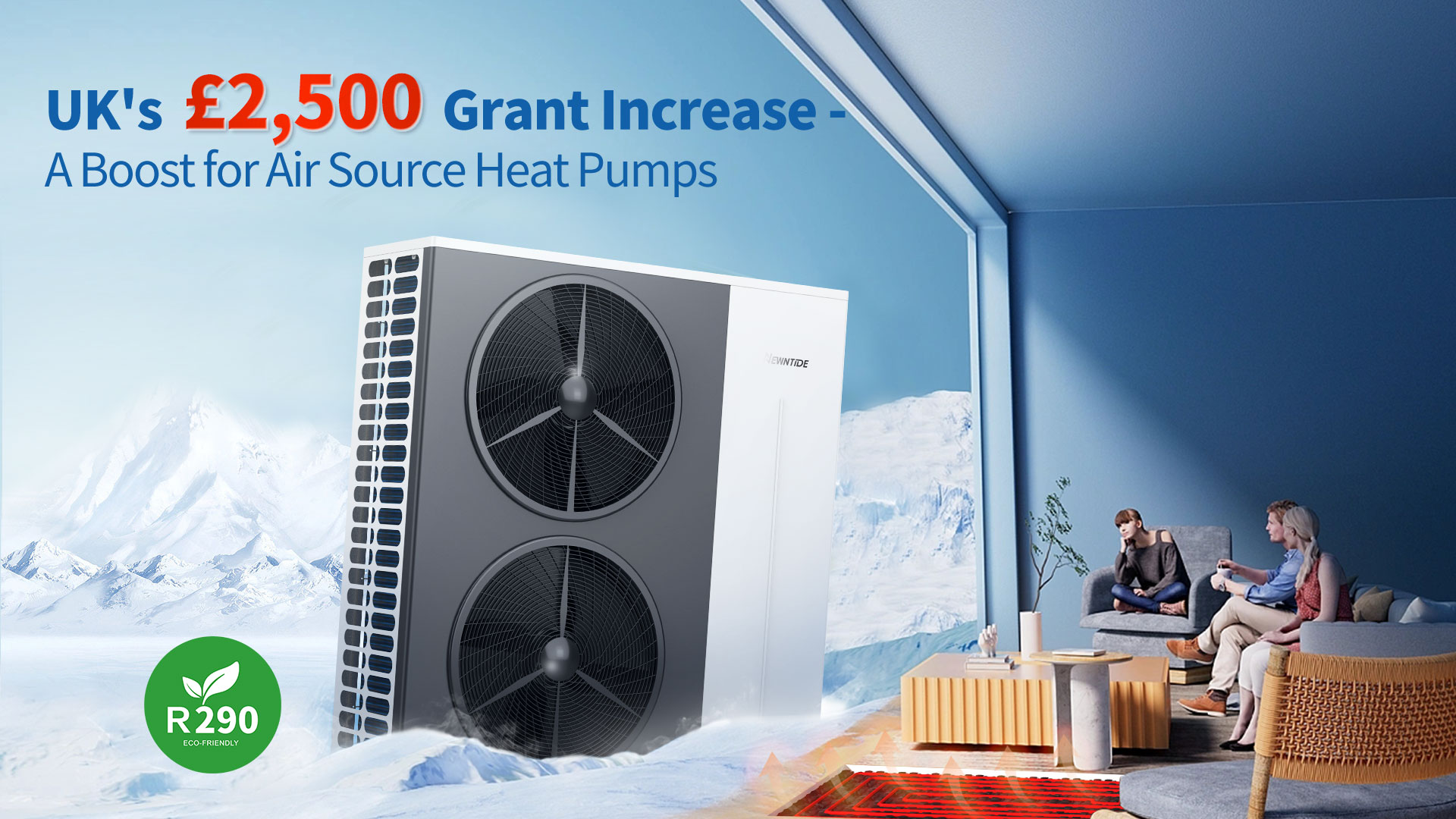 UK's £2,500 Grant Increase - A Boost for Air Source Heat Pumps