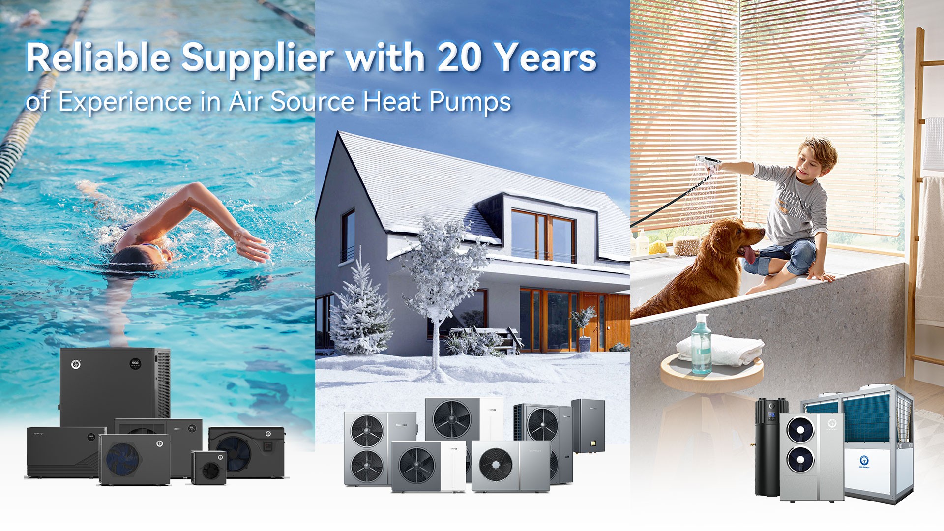 Reliable Supplier with 20 Years of Experience in Air Source Heat Pumps