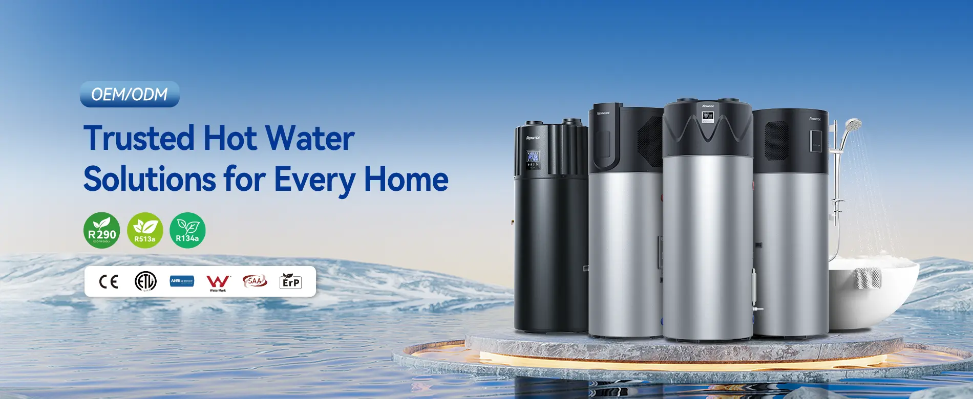 air source heat pump hot water​